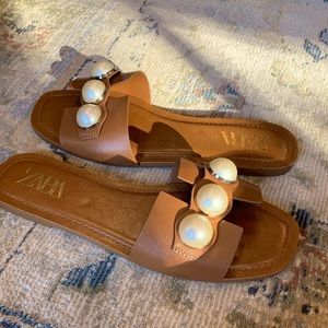 Zara Pearl Sandals